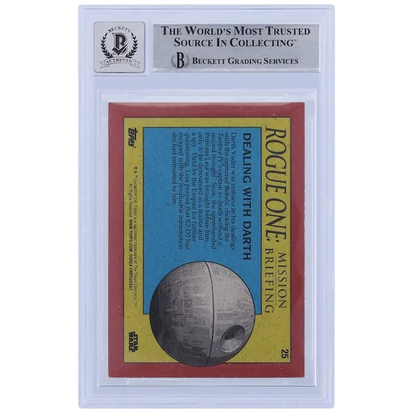 David Prowse Signed 2016 Topps Star Wars Rogue One #25 Card | BGS 10