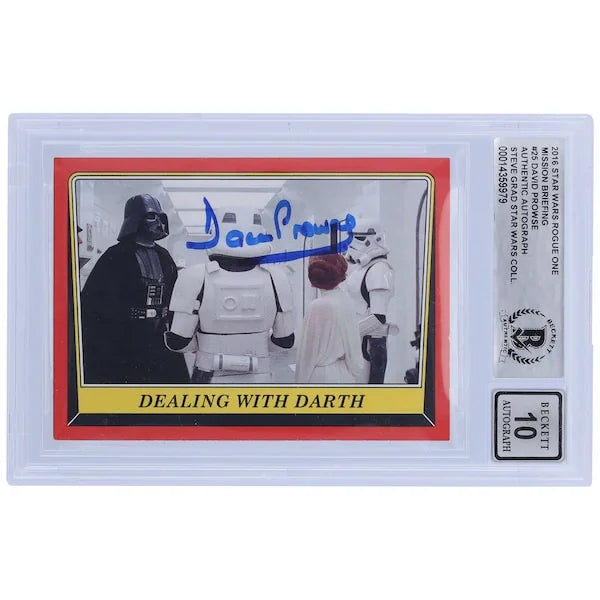 David Prowse Signed 2016 Topps Star Wars Rogue One #25 Card | BGS 10