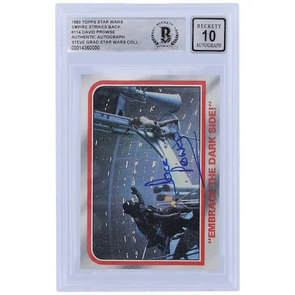 David Prowse Signed 1980 Topps Empire Strikes Back #114 | BGS 10