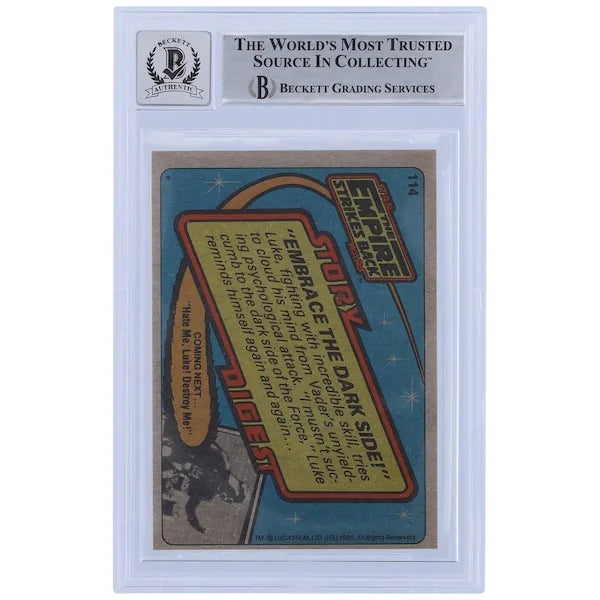 David Prowse Signed 1980 Topps Empire Strikes Back #114 | BGS 10