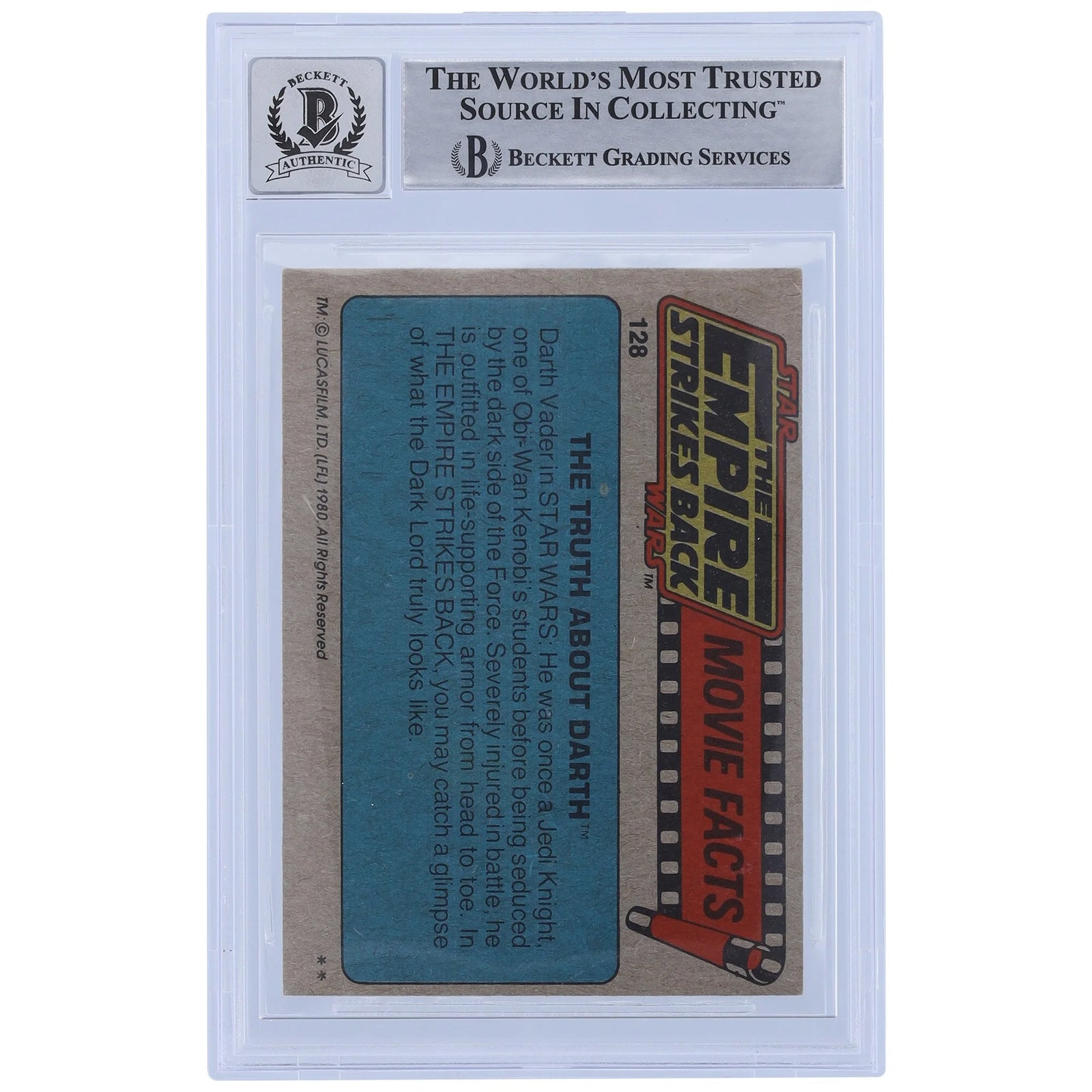 David Prowse Signed 1980 Topps Empire Strikes Back #128 | BGS 10