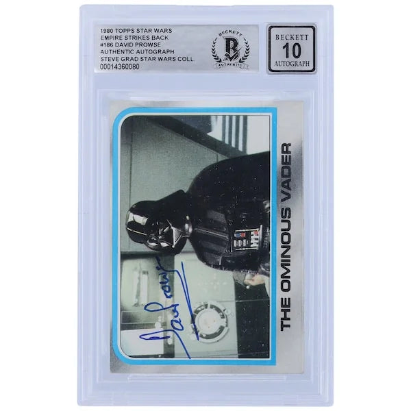 David Prowse Signed 1980 Topps Empire Strikes Back #186 | BGS 10
