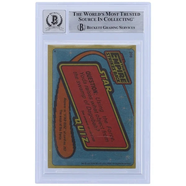 David Prowse Signed 1980 Topps Empire Strikes Back #208 Card | BGS Authenticated 10