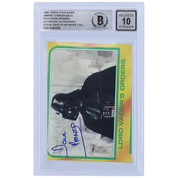 David Prowse Signed 1980 Topps Empire Strikes Back #319 | BGS 10