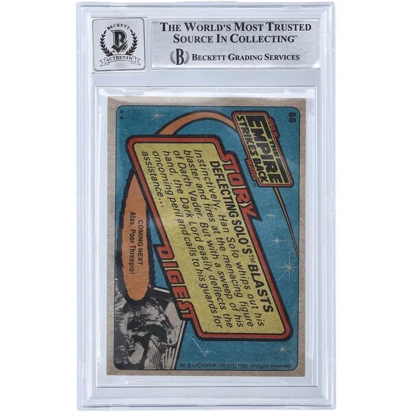 David Prowse Signed 1980 Topps Empire Strikes Back #88 | BGS 10