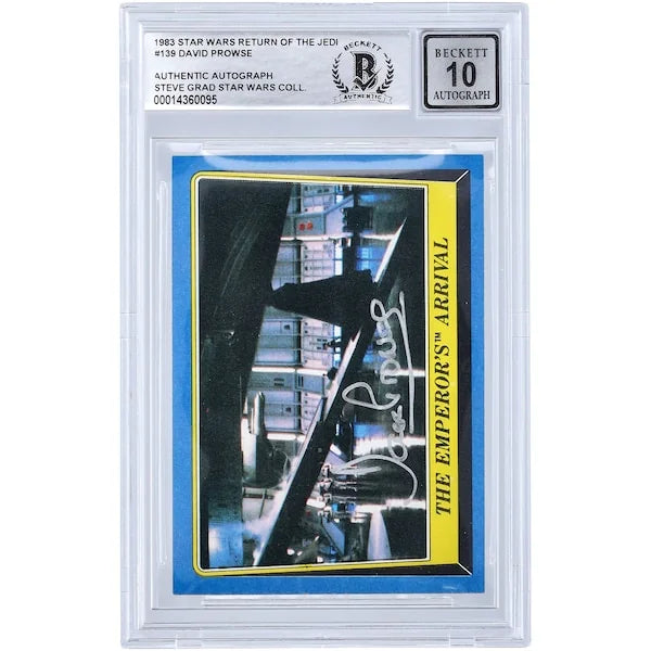David Prowse Signed 1983 Topps Return of the Jedi #139 Card | BGS 10