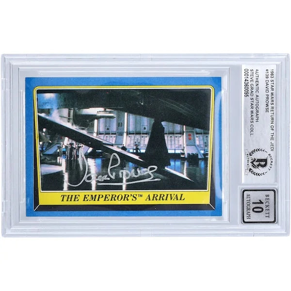 David Prowse Signed 1983 Topps Return of the Jedi #139 Card | BGS 10