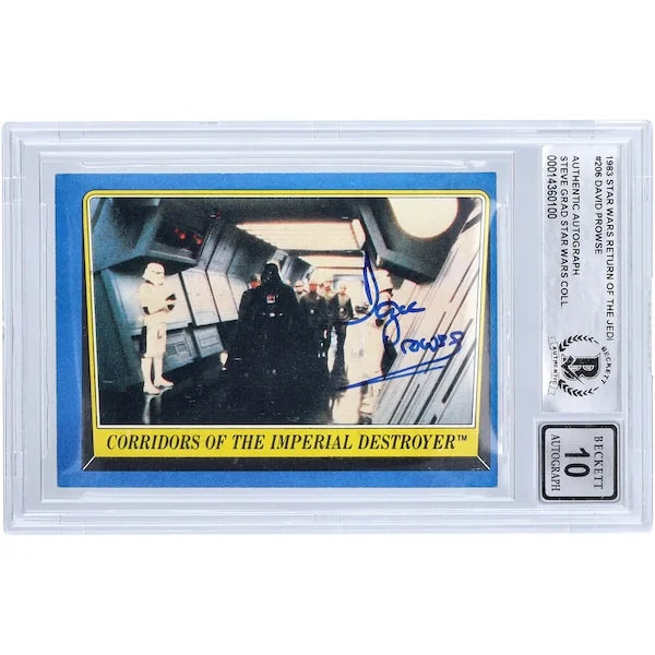 David Prowse Signed 1983 Topps Return of the Jedi #206 Card | BGS 10