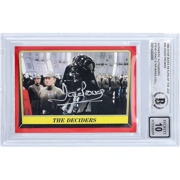 David Prowse Signed 1983 Topps Return of the Jedi #56 Card | BGS 10