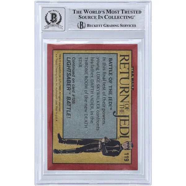 David Prowse Signed 1983 Topps Return of the Jedi #119 | BGS 10