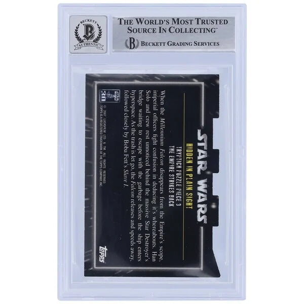 Charlie Bailey Signed 2007 Topps 30th Anniversary Star Wars #9 Card | BGS 10
