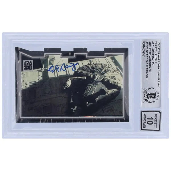Charlie Bailey Signed 2007 Topps 30th Anniversary Star Wars #9 Card | BGS 10