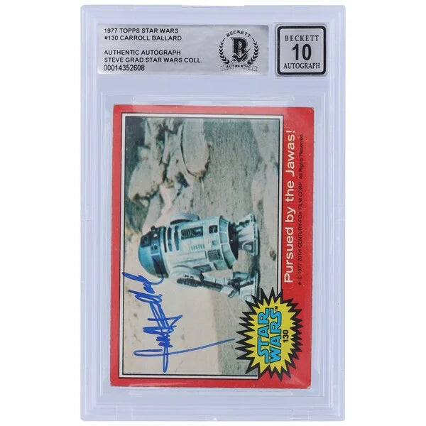 Carroll Ballard Signed 1977 Topps Star Wars Series 1 #130 | BGS 10