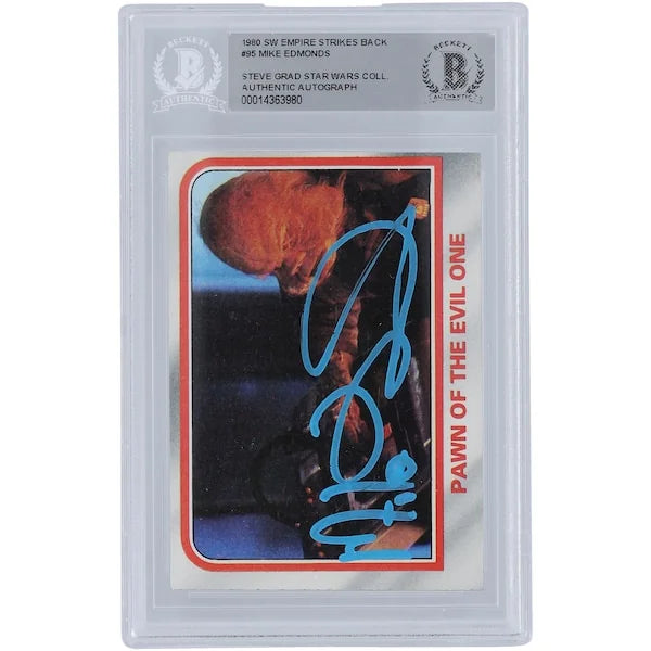 Mike Edmonds Star Wars Autographed 1980 Topps The Empire Strikes Back #95 BGS Authenticated Card - F2