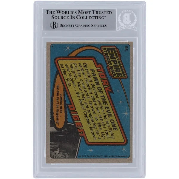 Mike Edmonds Star Wars Autographed 1980 Topps The Empire Strikes Back #95 BGS Authenticated Card - F2