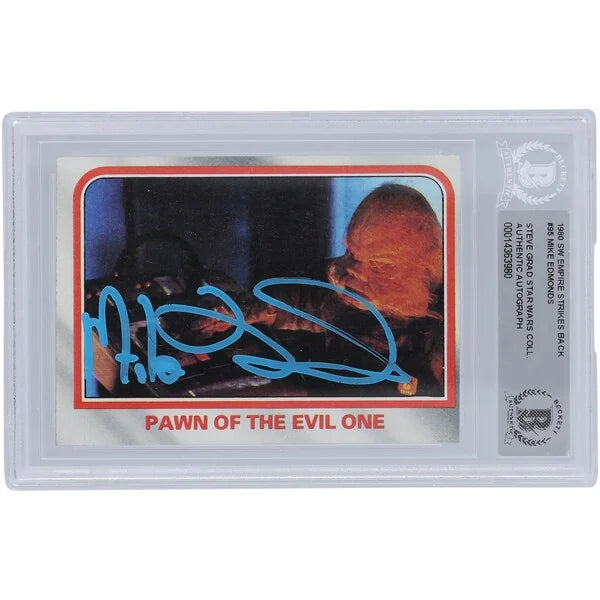 Mike Edmonds Star Wars Autographed 1980 Topps The Empire Strikes Back #95 BGS Authenticated Card - F2