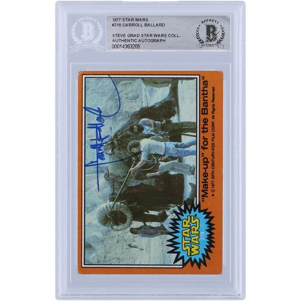 Carroll Ballard Signed 1977 Topps Star Wars Series 1 #318 | BGS Authenticated