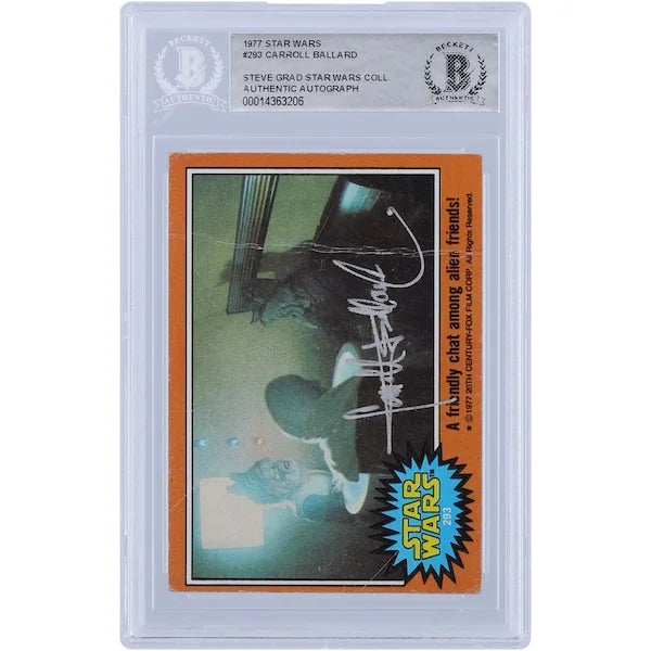 Carroll Ballard Signed 1977 Topps Star Wars Series 1 #293 | BGS Authenticated
