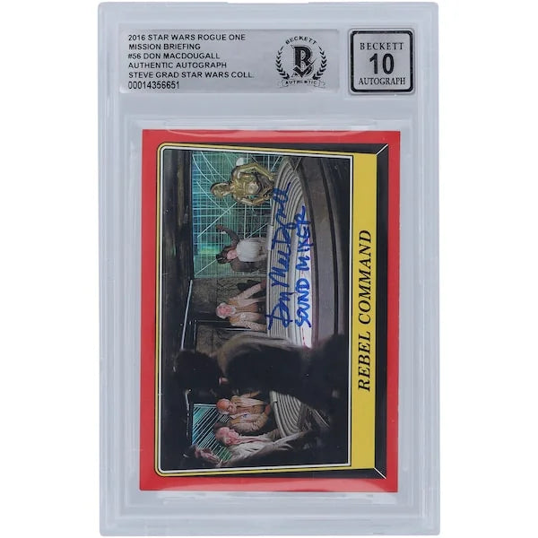 Don MacDougall Signed 2016 Topps Rogue One #56 Card | BGS 10