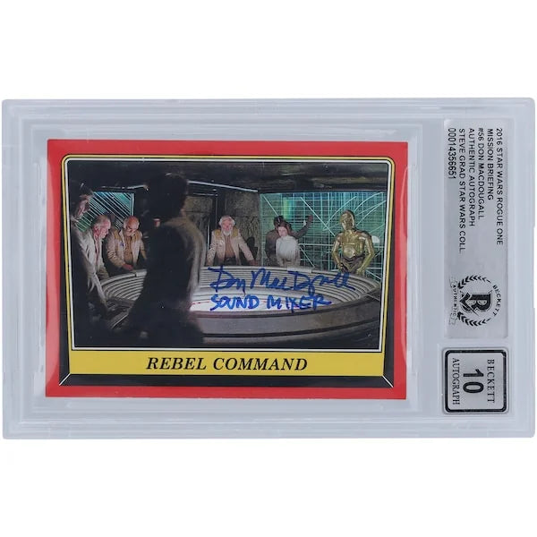 Don MacDougall Signed 2016 Topps Rogue One #56 Card | BGS 10