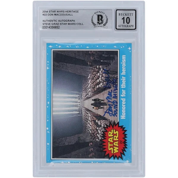 Don MacDougall Signed 2004 Topps Heritage #22 | BGS 10 Graded