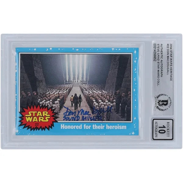 Don MacDougall Signed 2004 Topps Heritage #22 | BGS 10 Graded