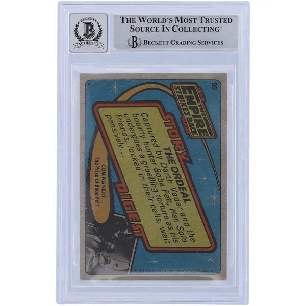 Bill Hargreaves Signed 1980 Topps Empire Strikes Back #90 Card | BGS 10