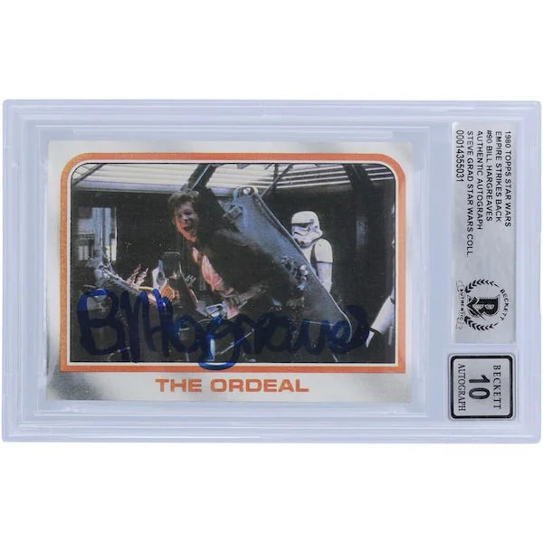 Bill Hargreaves Signed 1980 Topps Empire Strikes Back #90 Card | BGS 10
