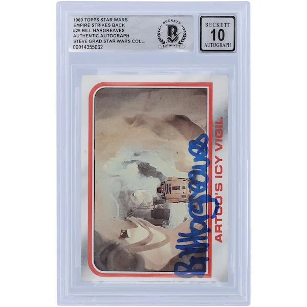 Bill Hargreaves Signed 1980 Topps Empire Strikes Back #29 | BGS 10