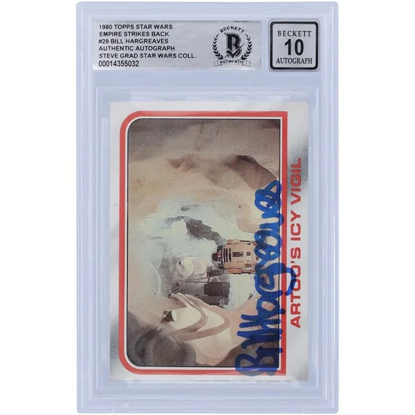 Bill Hargreaves Signed 1980 Topps Empire Strikes Back #29 | BGS 10