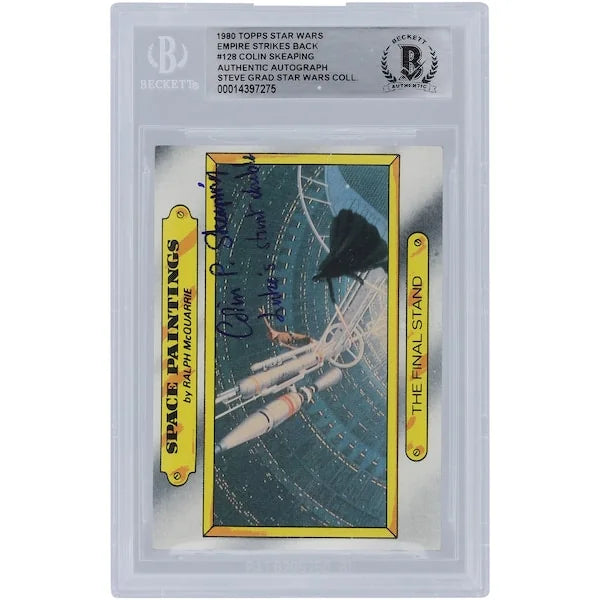 Colin Skeaping Signed 1980 Topps Empire Strikes Back #128 | Luke's Stunt Double