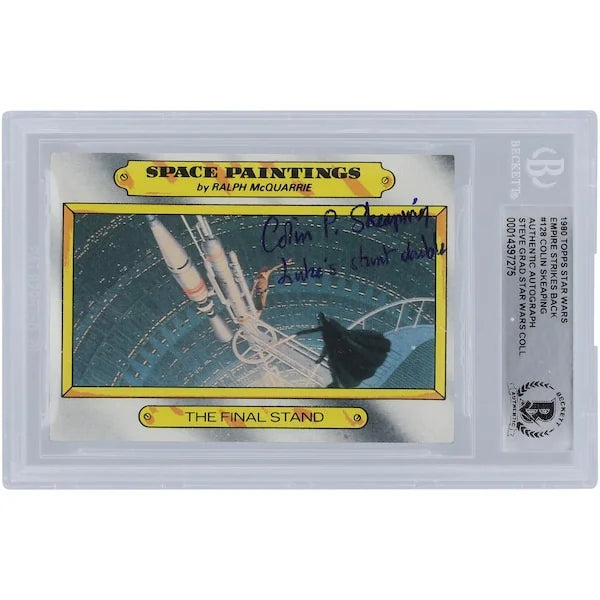 Colin Skeaping Signed 1980 Topps Empire Strikes Back #128 | Luke's Stunt Double