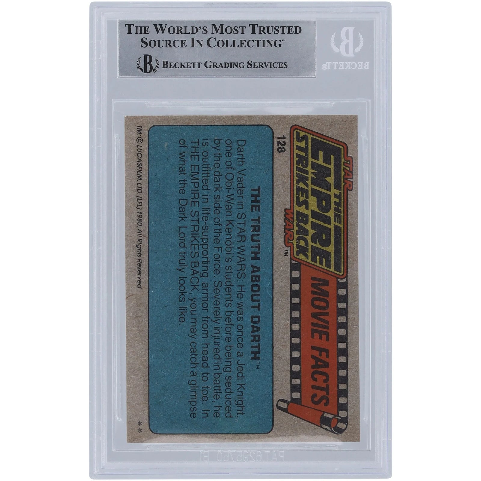 Colin Skeaping Signed 1980 Topps Empire Strikes Back #128 | Luke's Stunt Double