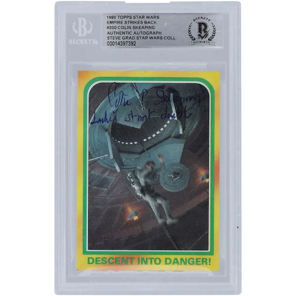 Colin Skeaping Signed 1980 Topps Empire Strikes Back #300 | Luke's Stunt Double