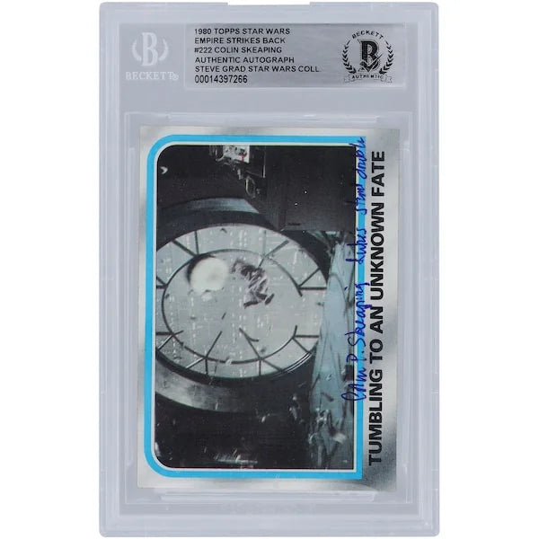 Colin Skeaping Signed 1980 Topps Empire Strikes Back #222 | Luke's Stunt Double