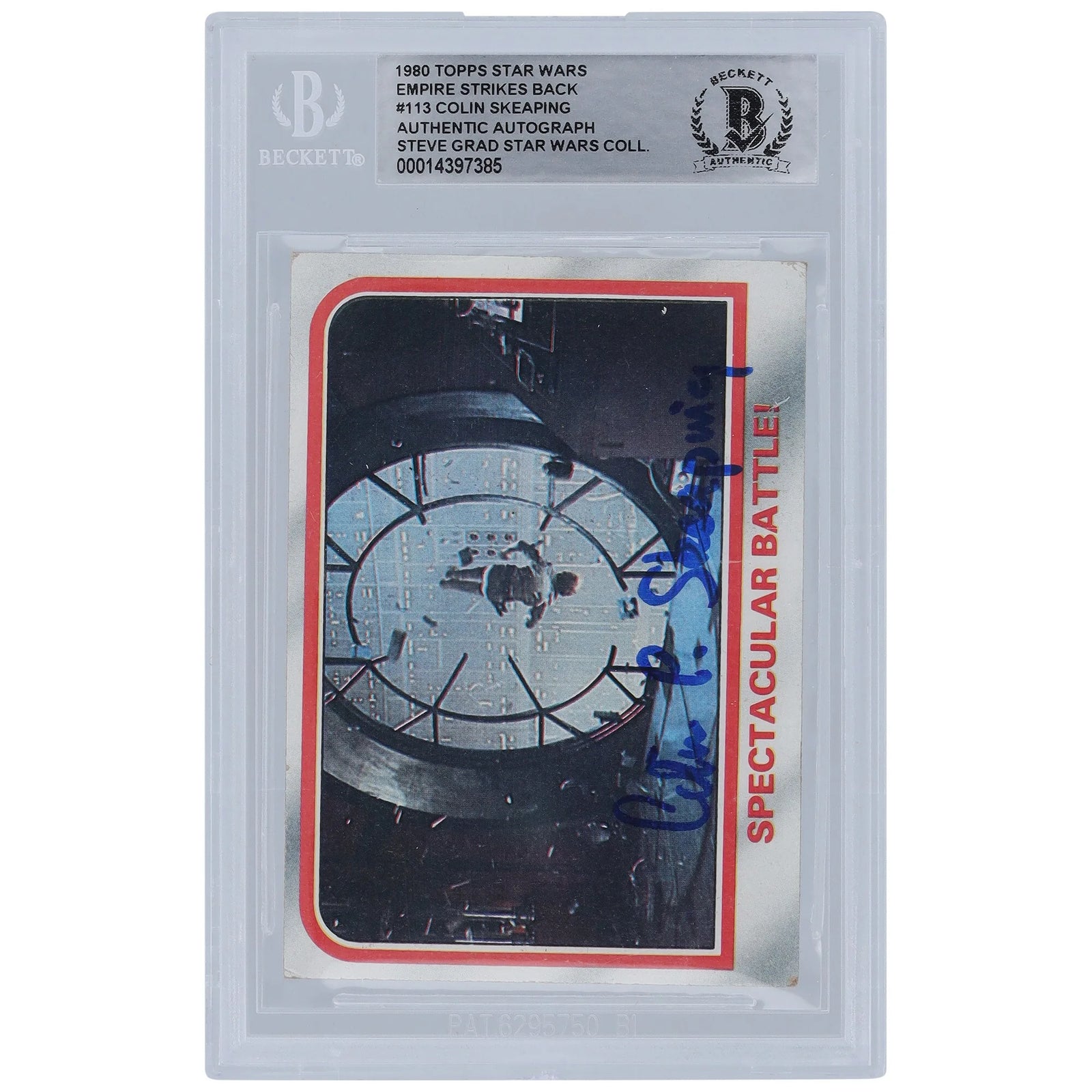 Colin Skeaping Signed 1980 Topps Empire Strikes Back #113 | BGS Authenticated