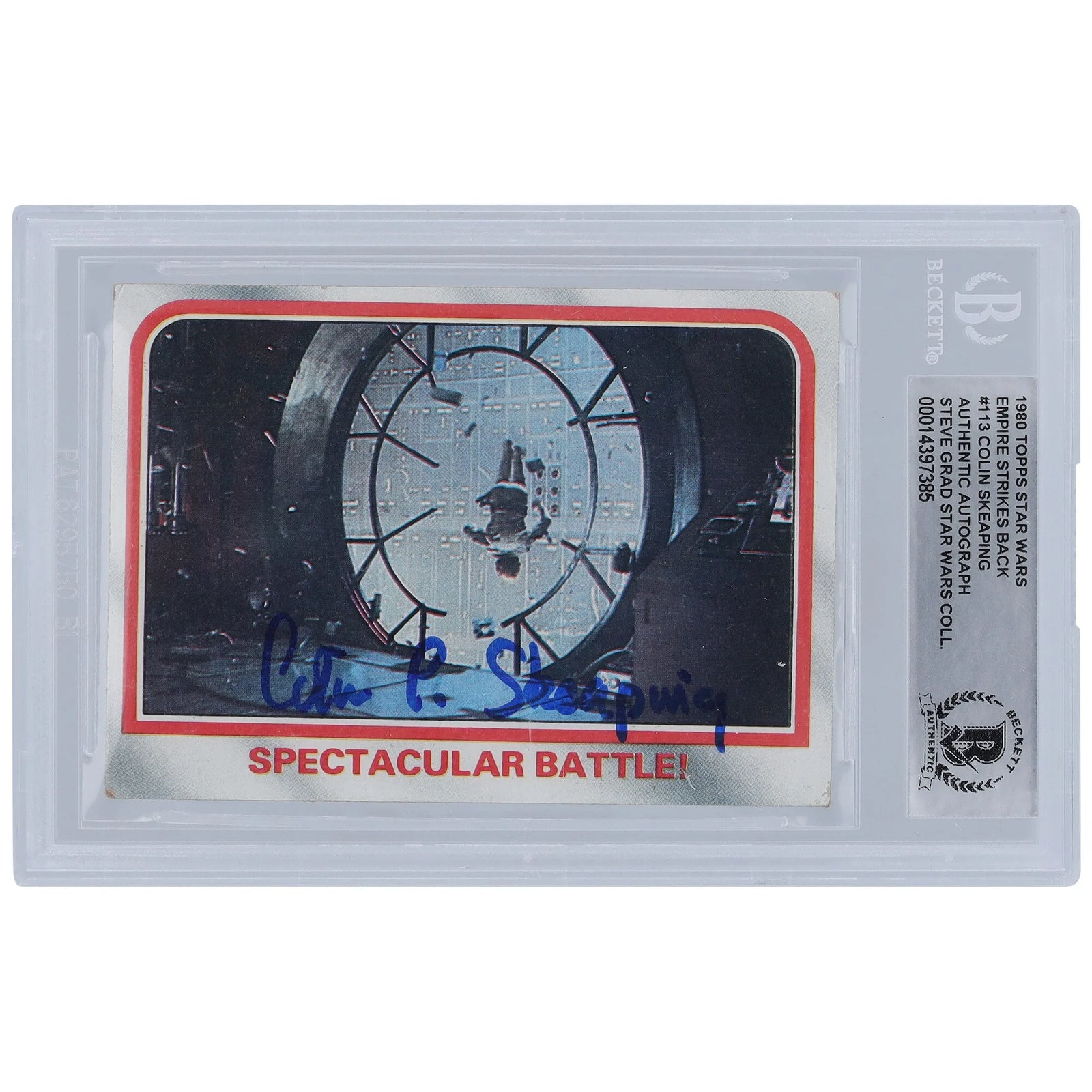 Colin Skeaping Signed 1980 Topps Empire Strikes Back #113 | BGS Authenticated