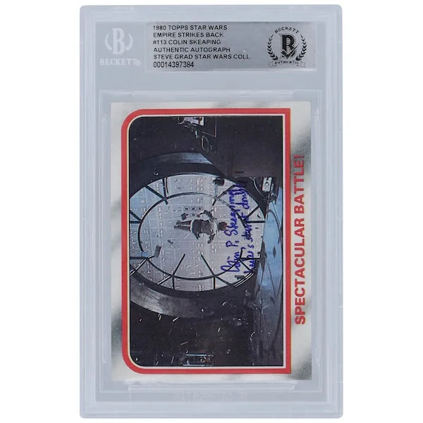 Colin Skeaping Signed 1980 Topps Empire Strikes Back #113 | Luke's Stunt Double