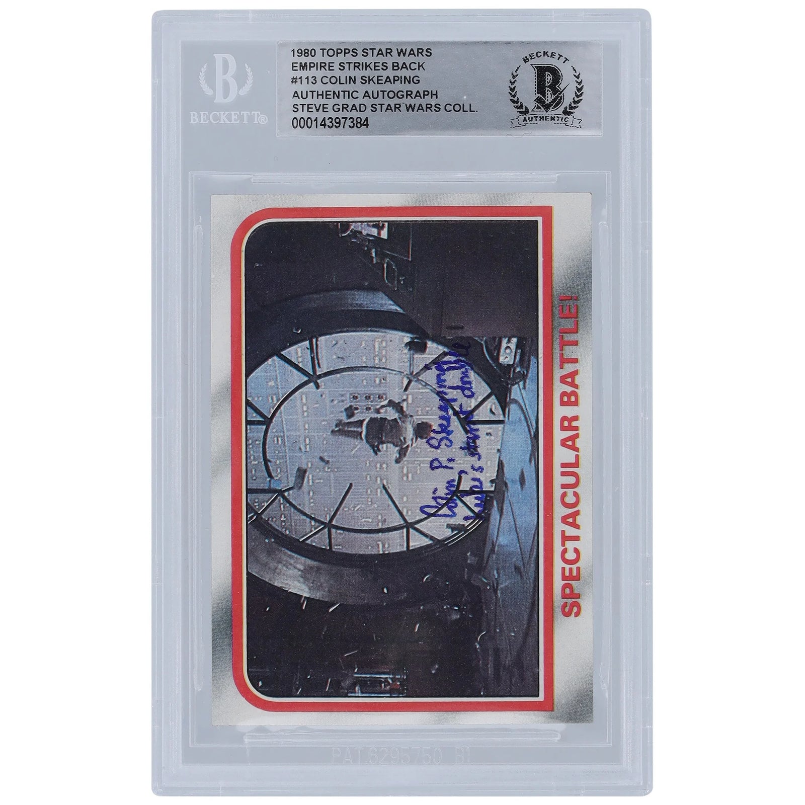 Colin Skeaping Signed 1980 Topps Empire Strikes Back #113 | Luke's Stunt Double