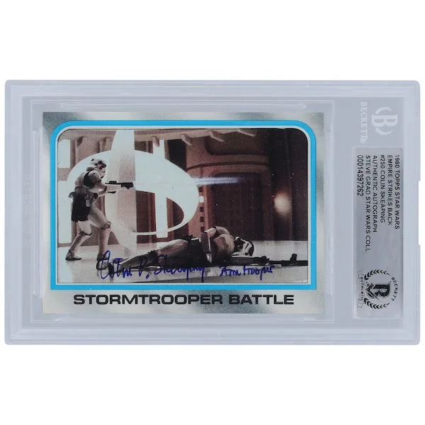 Colin Skeaping Signed 1980 Topps Empire Strikes Back #250 Card | Stormtrooper Inscription