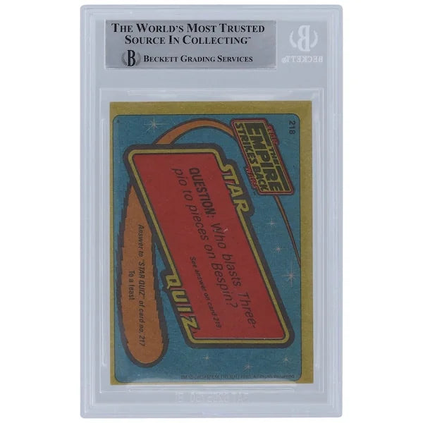 Colin Skeaping Signed 1980 Topps Empire Strikes Back #218 Card | Stormtrooper Inscription