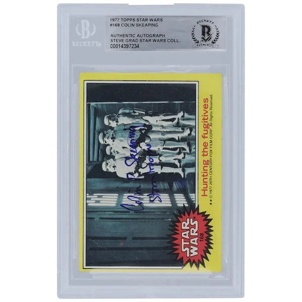 Colin Skeaping Signed 1977 Topps Star Wars #168 Card | Stormtrooper Inscription