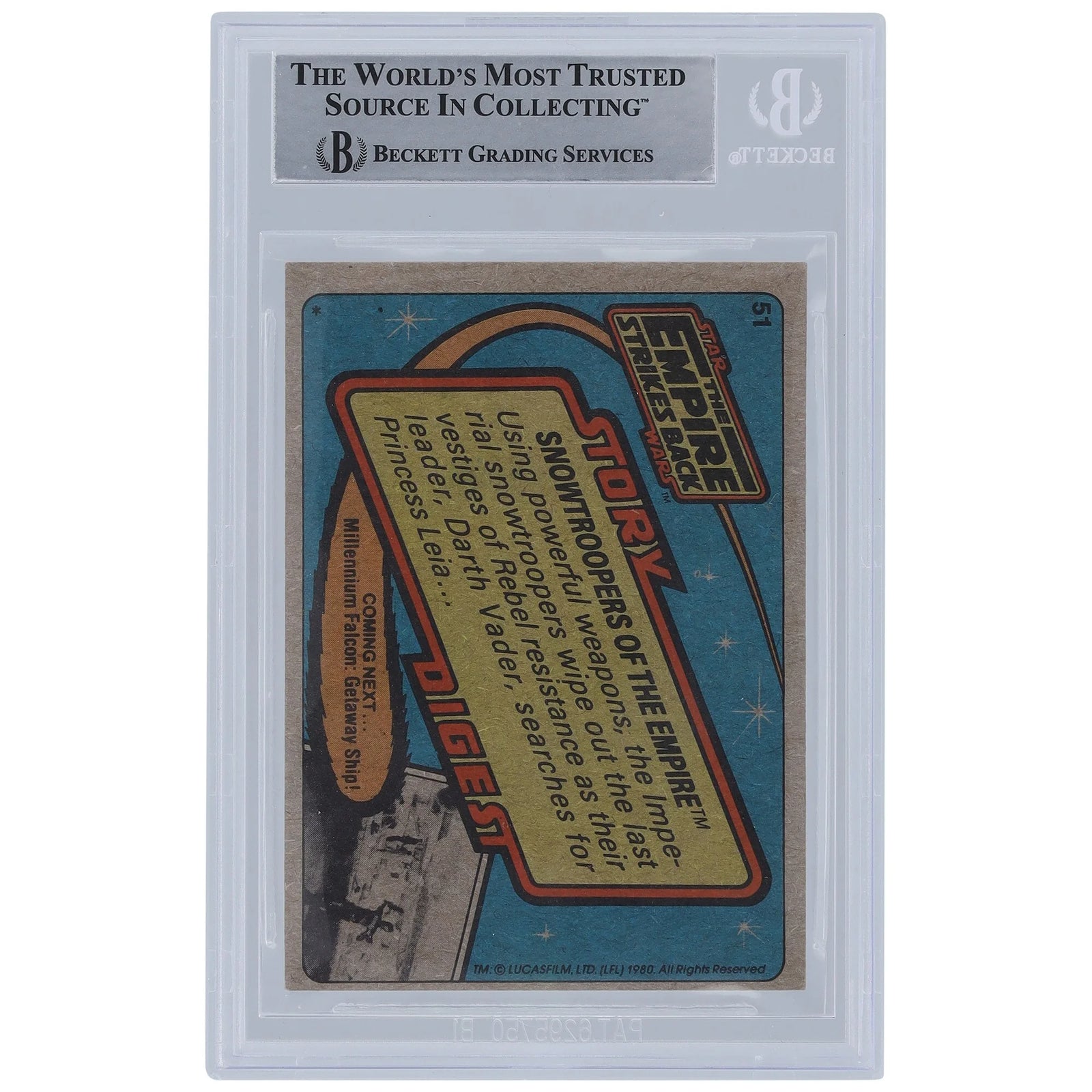 Colin Skeaping Signed 1980 Topps Empire Strikes Back #51 | Stormtrooper Inscription