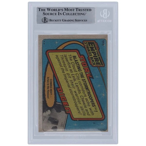 Colin Skeaping Signed 1980 Topps Empire Strikes Back #111 | Stormtrooper Inscription