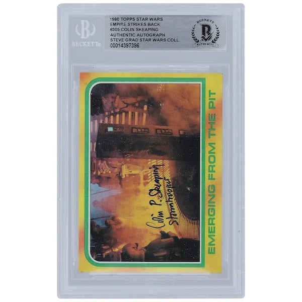 Colin Skeaping Signed 1980 Topps Empire Strikes Back #305 | Stormtrooper Inscription