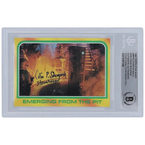 Colin Skeaping Signed 1980 Topps Empire Strikes Back #305 | Stormtrooper Inscription