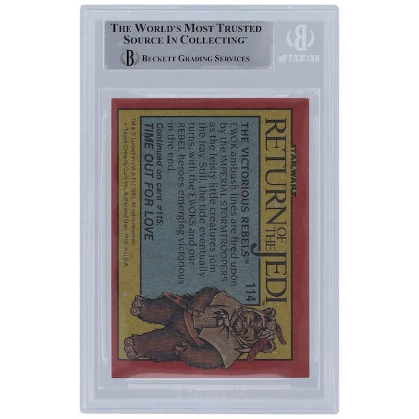 Colin Skeaping Signed 1983 Topps Return of the Jedi #114 Card | Stormtrooper Inscription