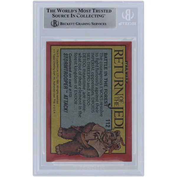 Colin Skeaping Signed 1983 Topps Return of the Jedi #112 Card | Stormtrooper Inscription