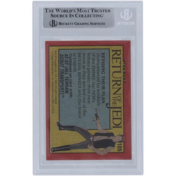 Colin Skeaping Signed 1983 Topps Return of the Jedi #105 | Stormtrooper Inscription