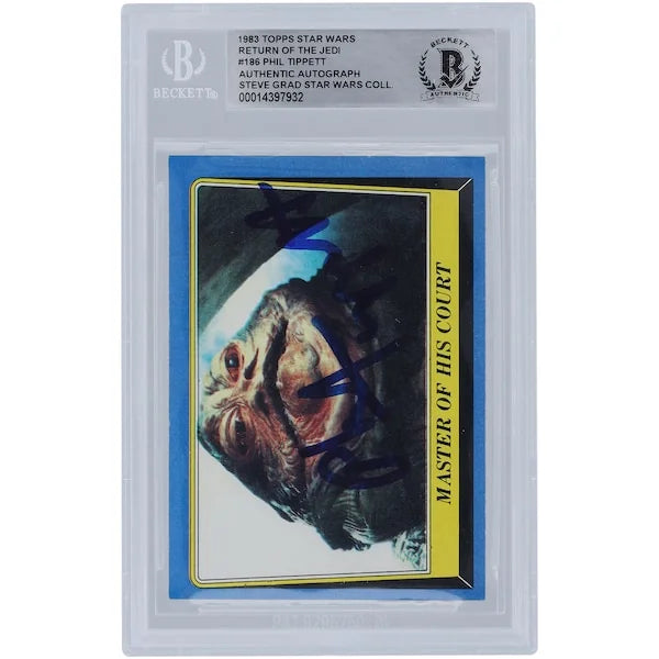 Phil Tippett Signed 1983 Topps Return of the Jedi #186 | BGS Authenticated